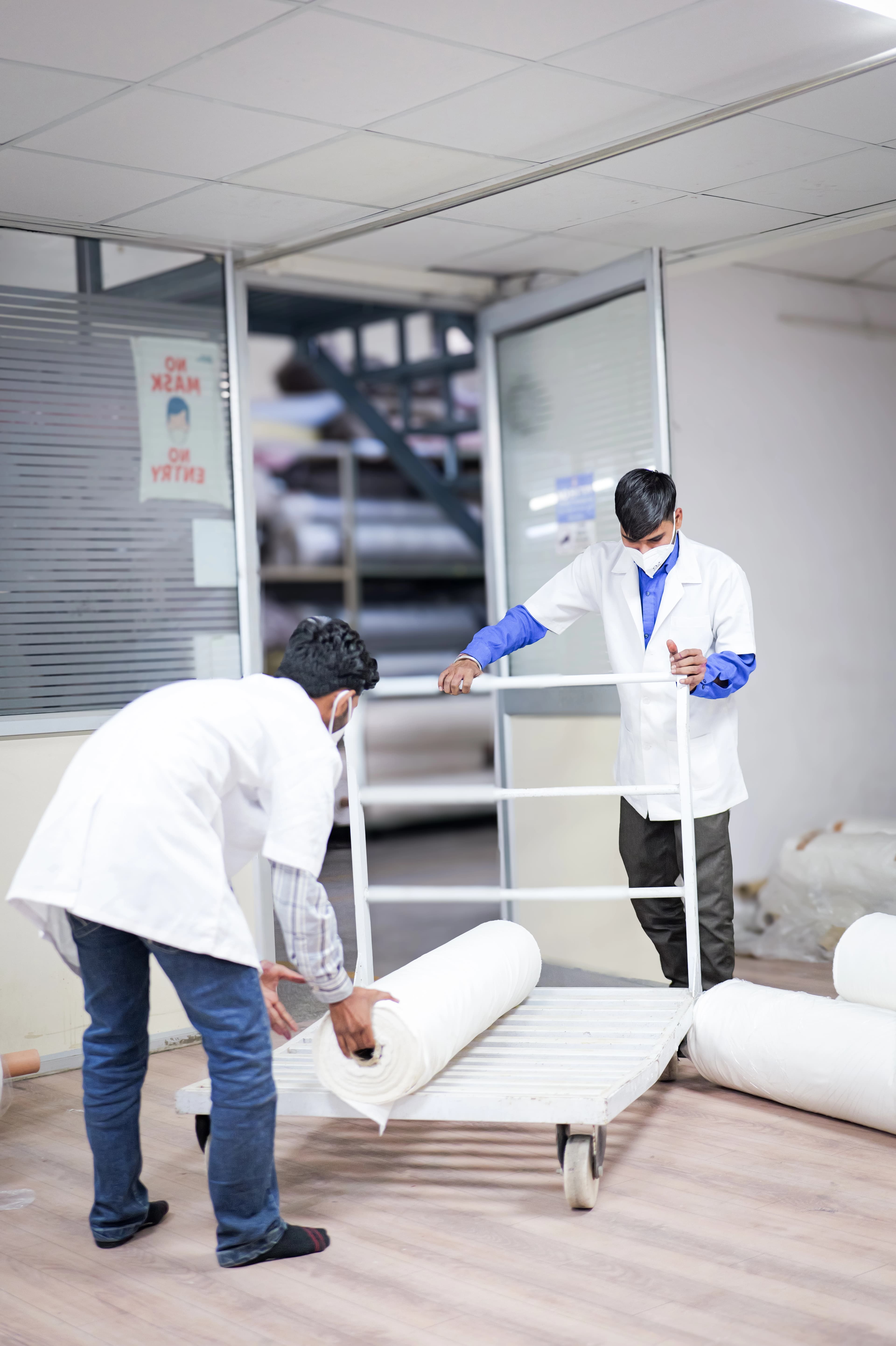 Skilled craftsmen at work