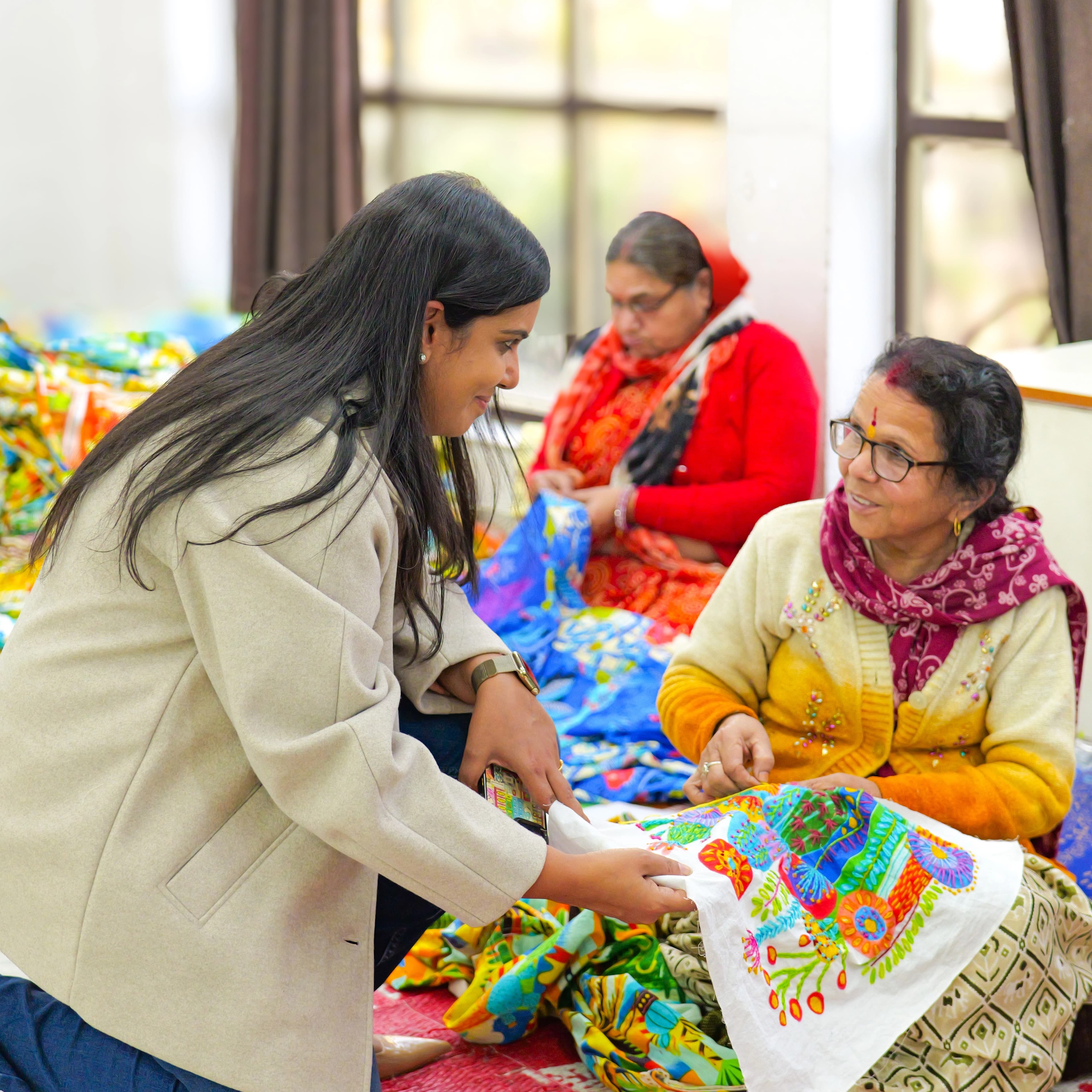 Traditional garments showcasing craftsmanship