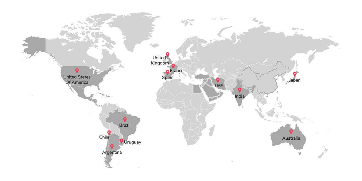 Global Presence Map