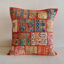 Traditional Patch Cushion Cover