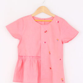 Cambric Cotton Pink Top