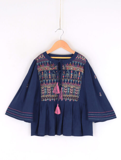 Viscose Modal Blue Top