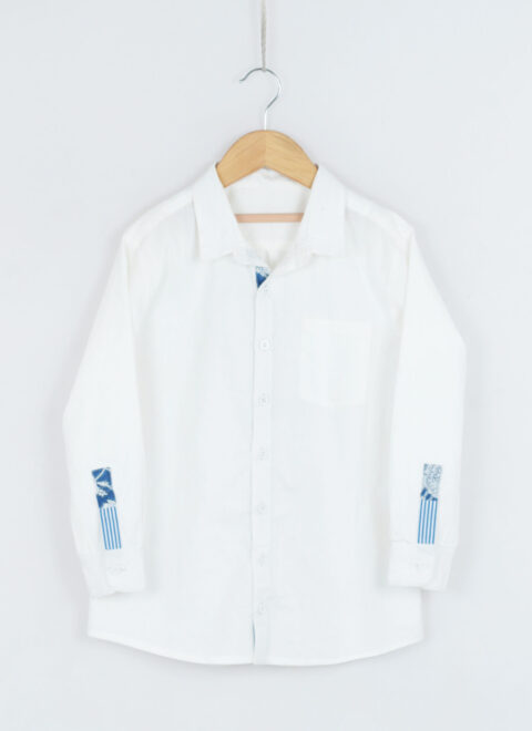 Cotton Cambric Block Print Shirt